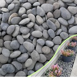 River Rocks for Plants,Potting,Garden Landscape Stone Paving Stone Grey