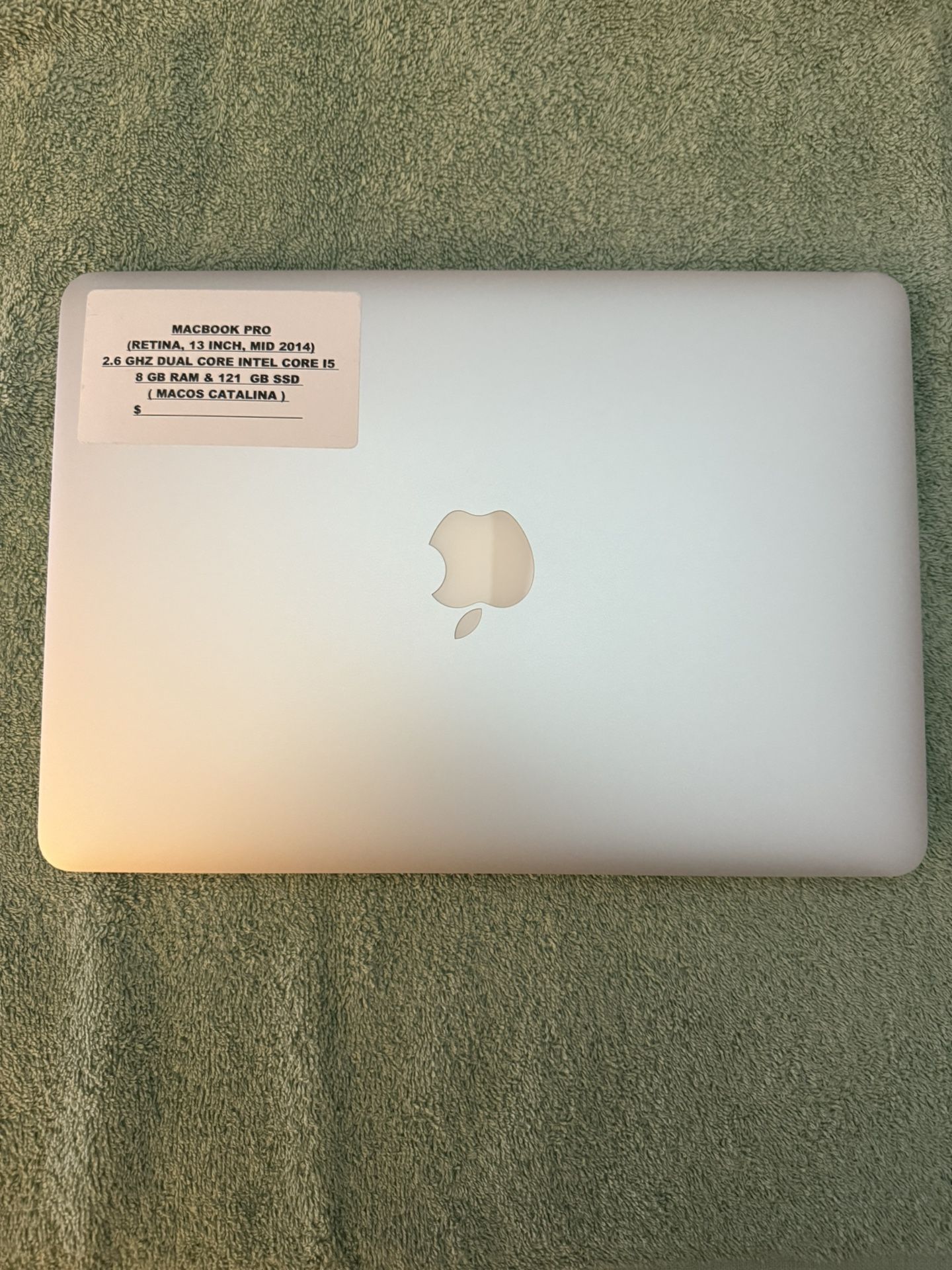 MacBook Pro ( Retina ,13 -Inch,Mid 2014) 2.6 GHz Dual Core Intel Core I5 8 GB Ram & 126 GB SSD