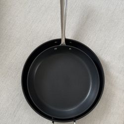 Two All Clad Pans 12 In And 10 In