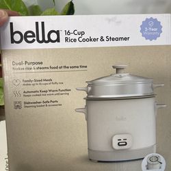 Bella 16-Cup Rice Cooker & Steamer