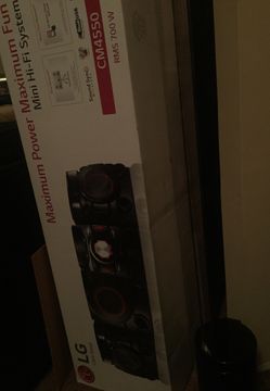 LG maximum music system 