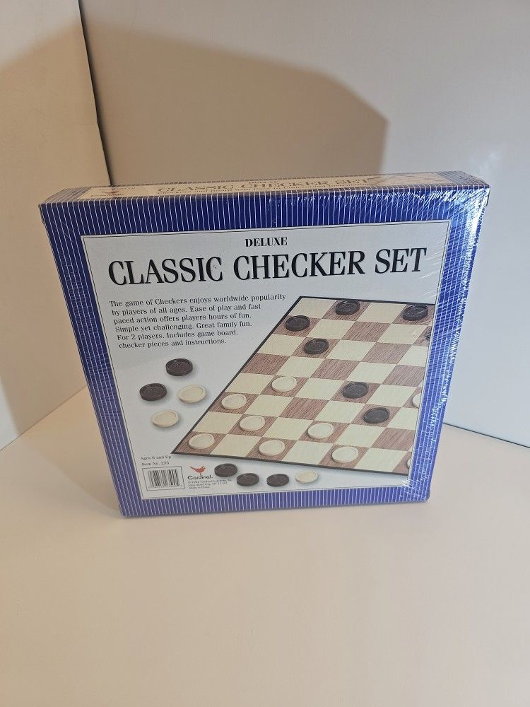 βοΈVintage Checkers Set β New in Package! Cardinal IndustriesβοΈ