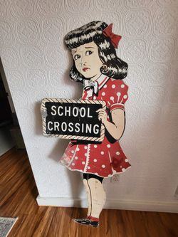1940s School Crossing Sign