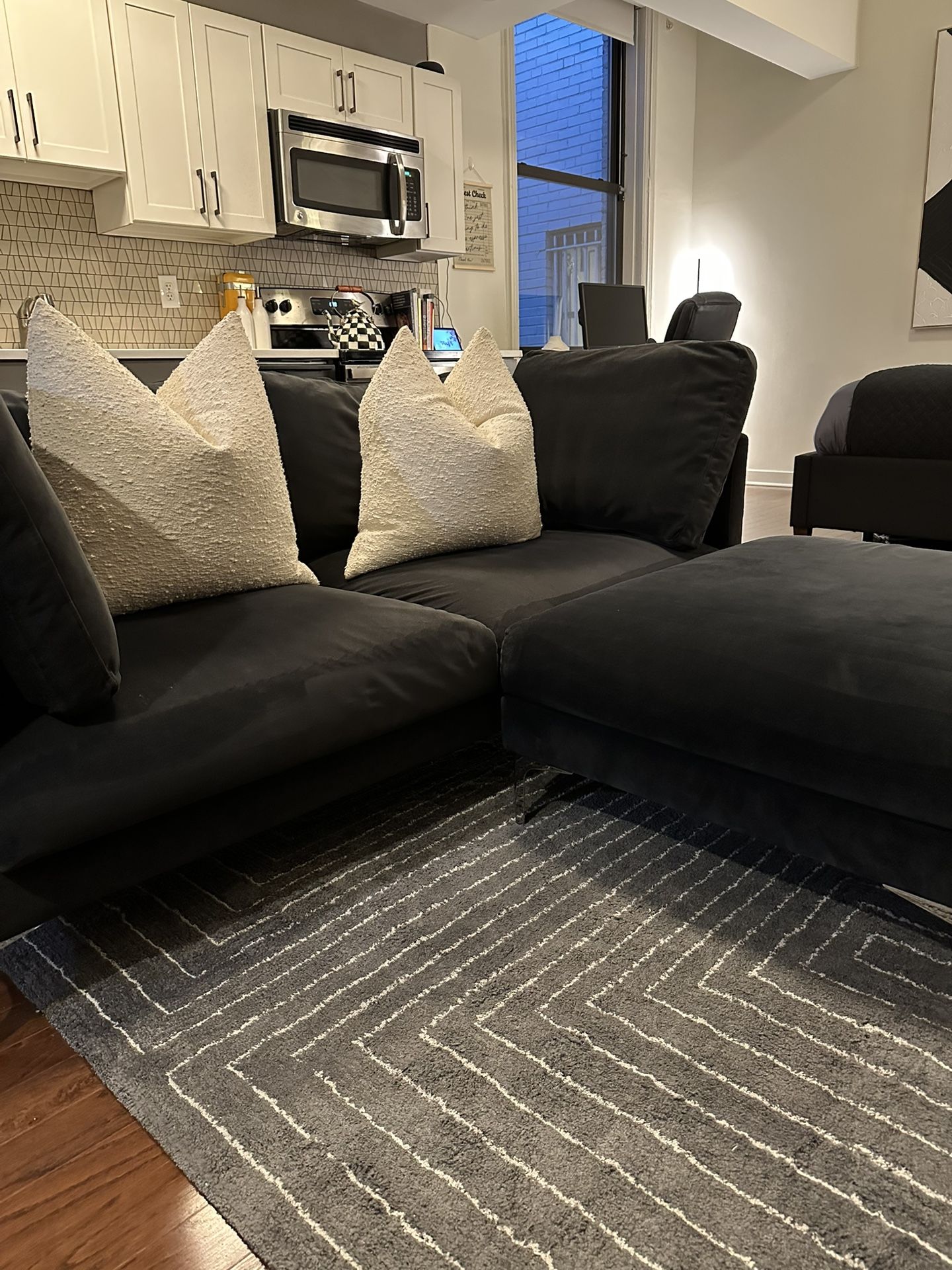 Castlery Loveseat & Ottoman
