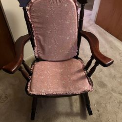 Vintage Wooden Rocking Chair
