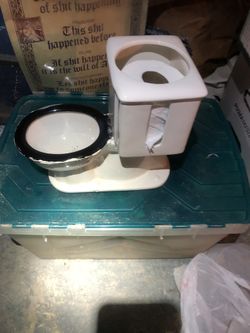 Ceramic Toilet Bowl Paper Holder