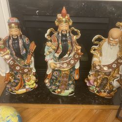 Fu Lu Shou Statues