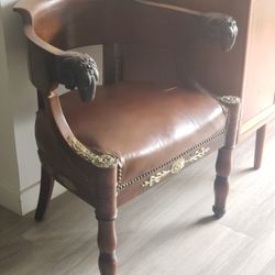 Very Rare Wood Carved Antique Chair