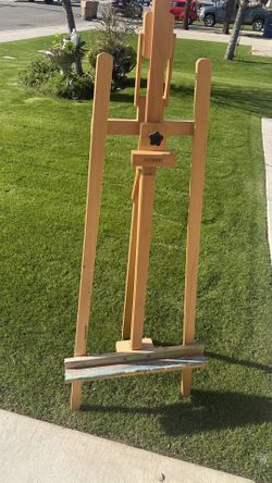 Large H-Frame Art Easel for Painting, Hold Canvas