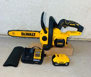 DEWALT 20-Volt MAX 12 in. Brushless Chainsaw Kit with 5.0 Ah Battery and Charger