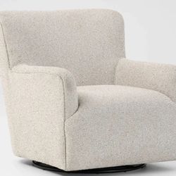 Polly Swivel Accent Chair - Chalk