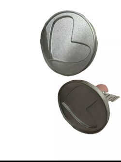 2 heart shaped Metal cookie cutter /pressers