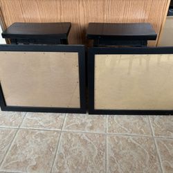 Pair of black 18x24 frames 