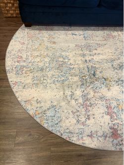 Circular Abstract Area Rug