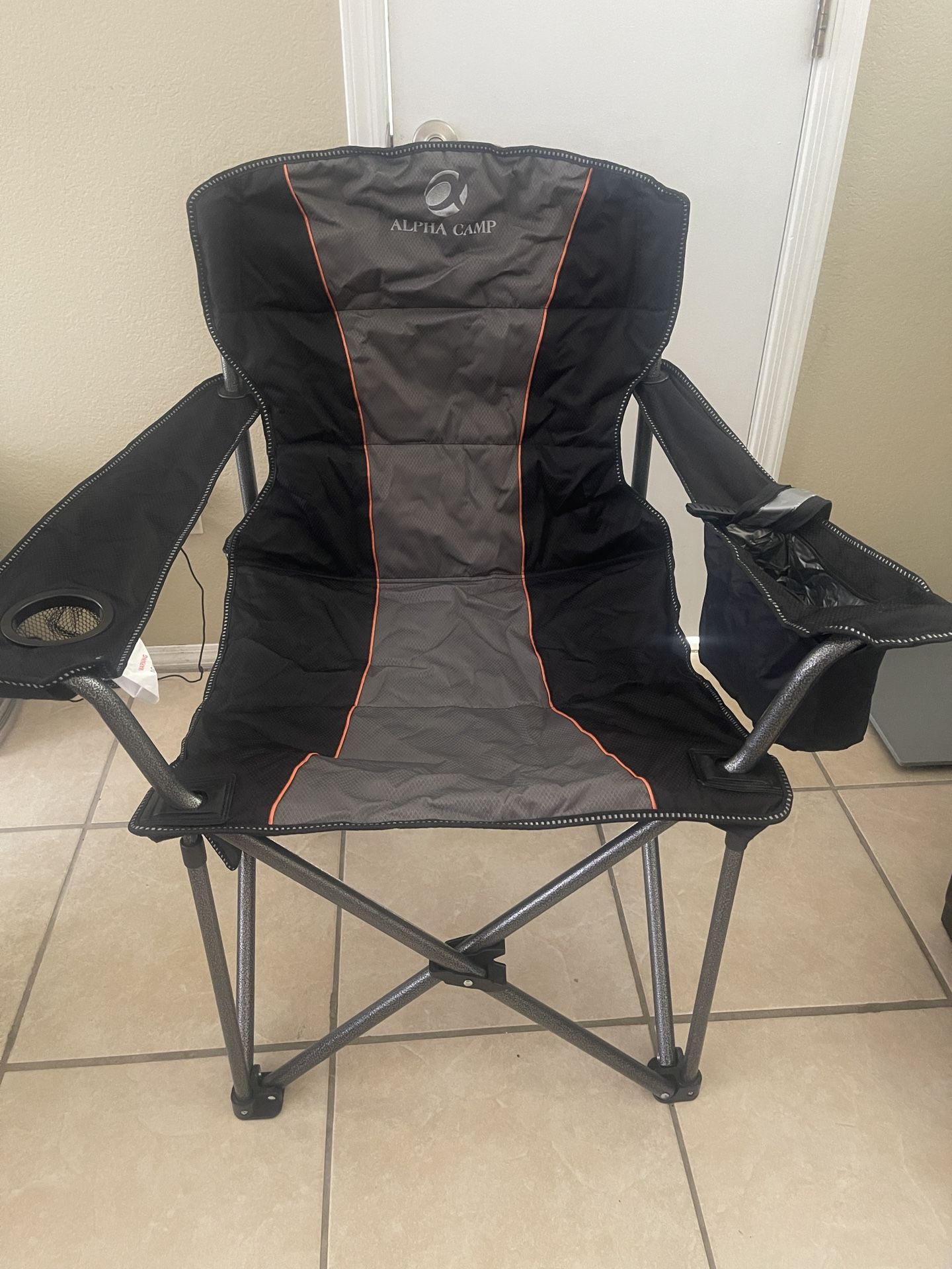 XL Camping Chairs With Arm Coolers