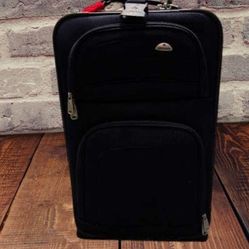Samsonite Navy Blue Soft-Sided Carry-On Luggage Suitcase Bag Wheels 