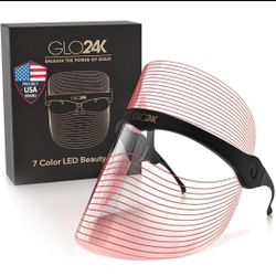 GLO24K 7 Color LED Face Beauty Mask