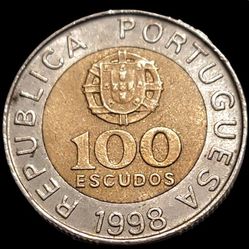 1998 Portugal 100 Escudos Coin
