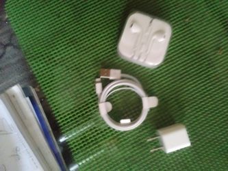 Brand new iphone charger & headphones