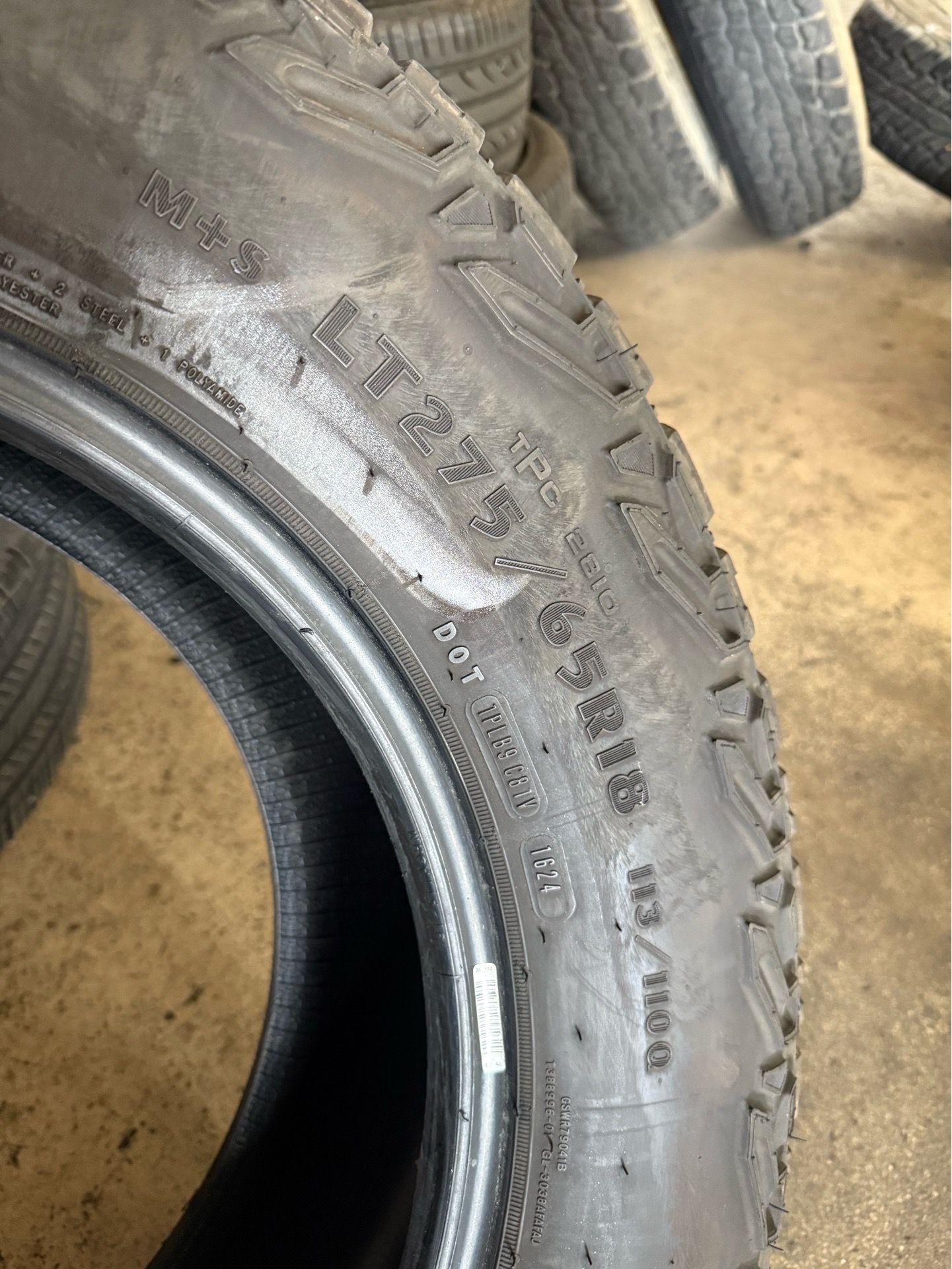 Used tire size 275/65/18