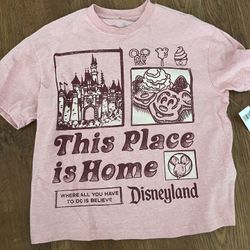 New 2025 Walt Disney world This Place is Home T-shirt For Women size S 