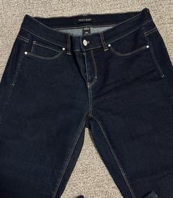 White House Black Market Skinny Jeans Women’s Size Small Regular- Stretch Dark Blue Wash Denim