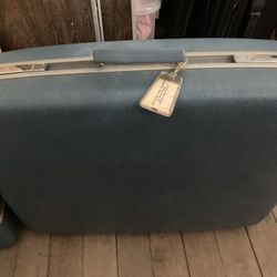 Hard Shell Vintage Suitcase And Case