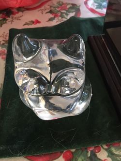 Orrefors owl made in Sweden