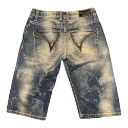 Robin's Jean Blue Distressed Jean Shorts Waist Size 30