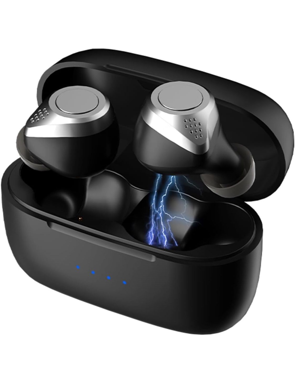 Mini Black Blue Tooth Ear Buds for Small Ears TWS True Wireless Earbuds for Small Ear Canals Discreet Small Earbuds Micro Mini Ear Buds Hidden for Wor