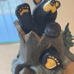 Bearfoots Bears Andy Figurine Vintage Big Sky Carvers Jeff Fleming Tree Forest