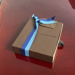 Louis Vuitton Drawer Gift Box Stationary Original Wallet Box With Tag And Ribbon
