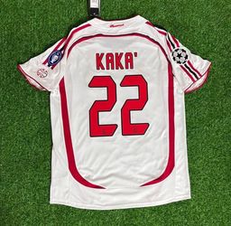 AC Milan 2007 UCL Final Away White Short Sleeve KAKA #22 Jersey S,M