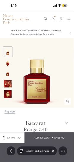 Baccarat Rouge 540 FULL BOTTLE NO OFFERS LOWER THAN 125