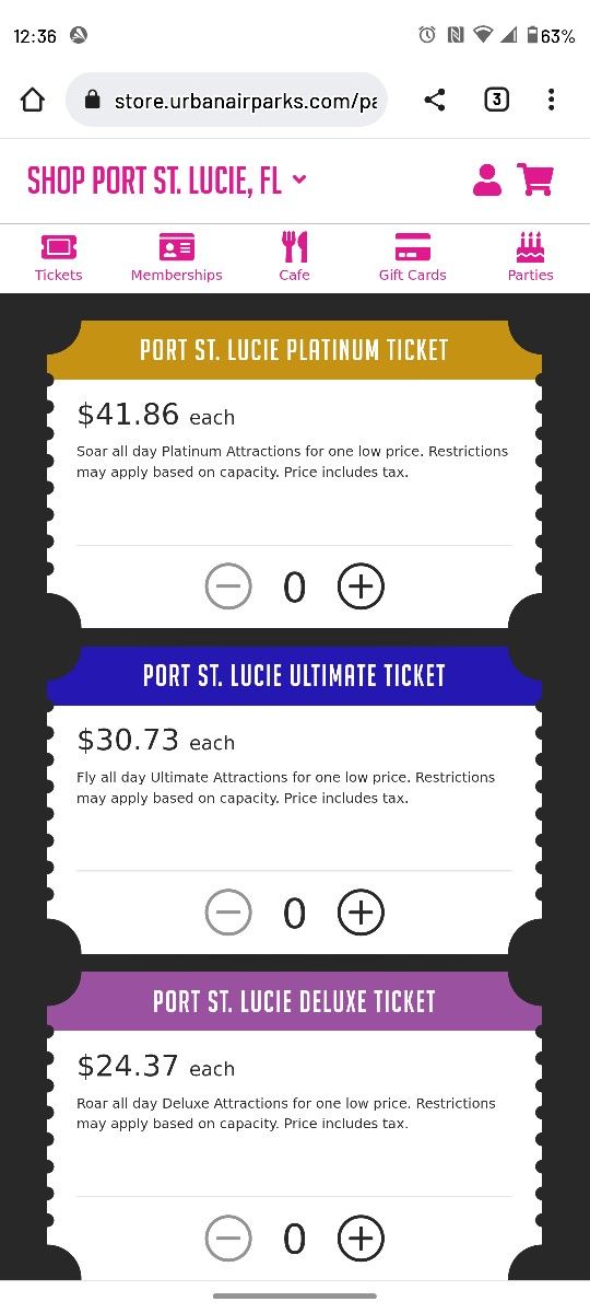 Urban Air 2 Platinum Tickets For $60