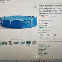 Index 12 Ft X 30 Inch Above Ground Swimming Pool