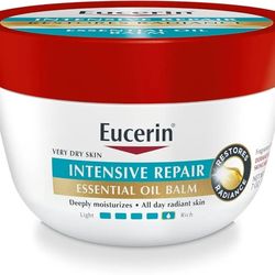 Eucerin Intensive Repair ESSENTIAL OIL BALM 7oz Very Dry Skin Factory Sealed