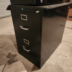 locking file cabinet 2 drawer with key