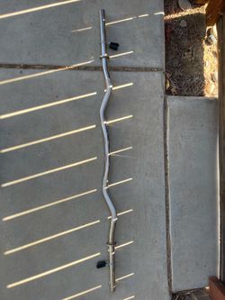 $25. Chrome EZ Curl Bar with Collars