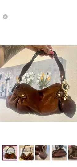 Y2K Juicy couture small vintage brown bag 2000s style