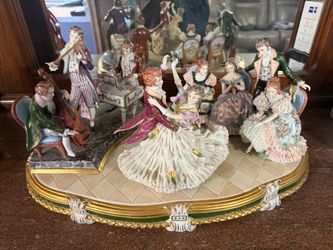 Vintage Dresden 9 figure