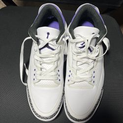 Size 13-Jordan 3 Retro “Dark Iris