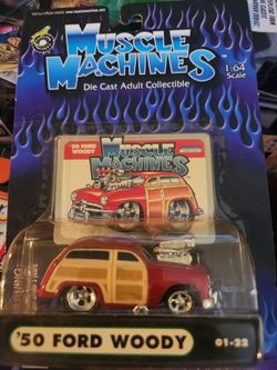 2000 MUSCLE MACHINES  ‘50 Ford Woody 1/64