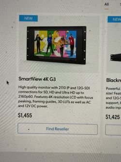 Black magic Smart view 4k monitor