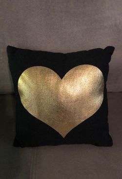Black and Gold accent pillow