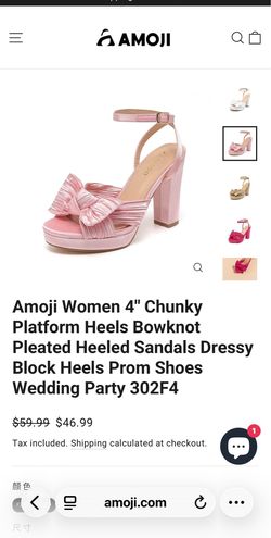 Amoji pink heels