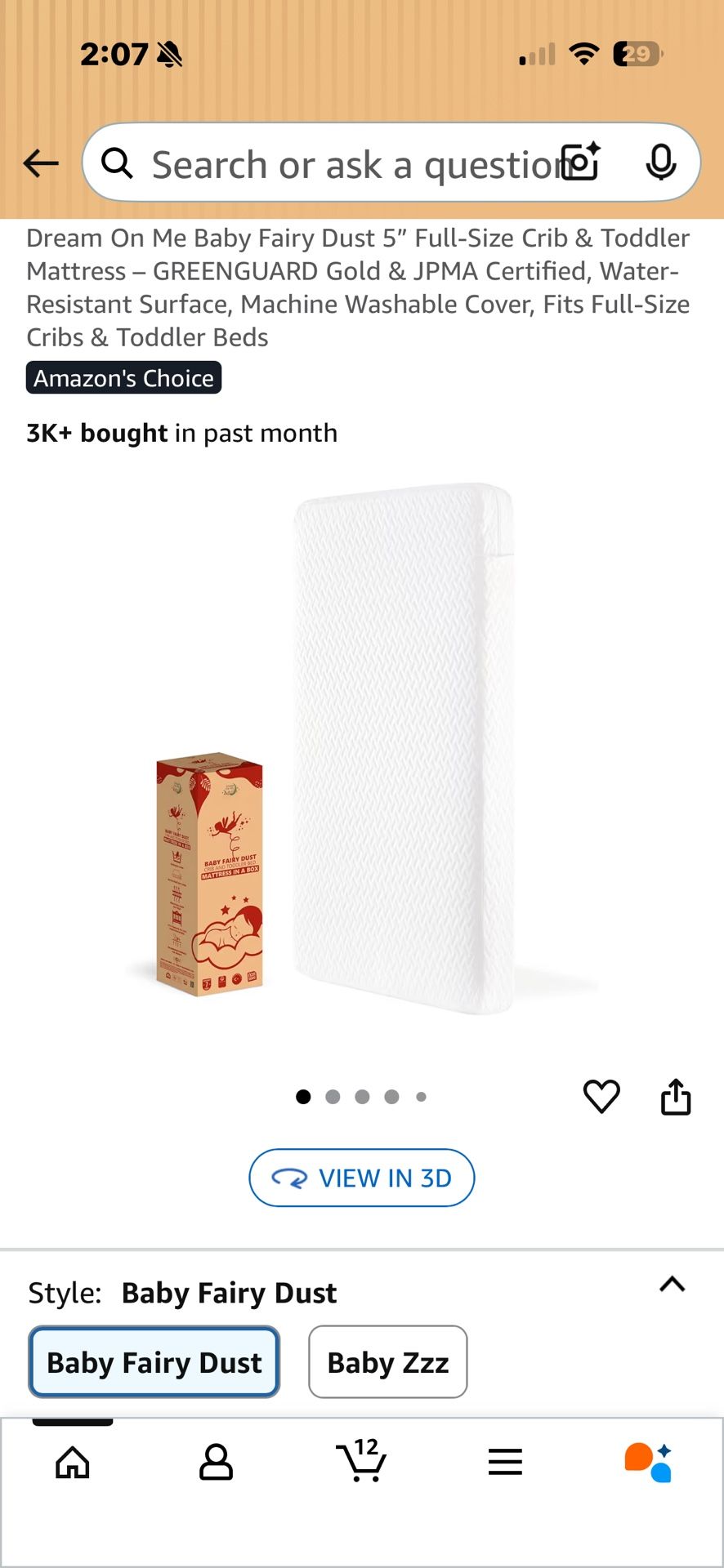 Crib/ toddler Mattress 