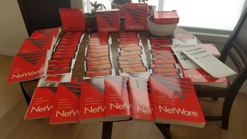 Novel Netware 3.11 Original Manual and 5 1/2 Disk