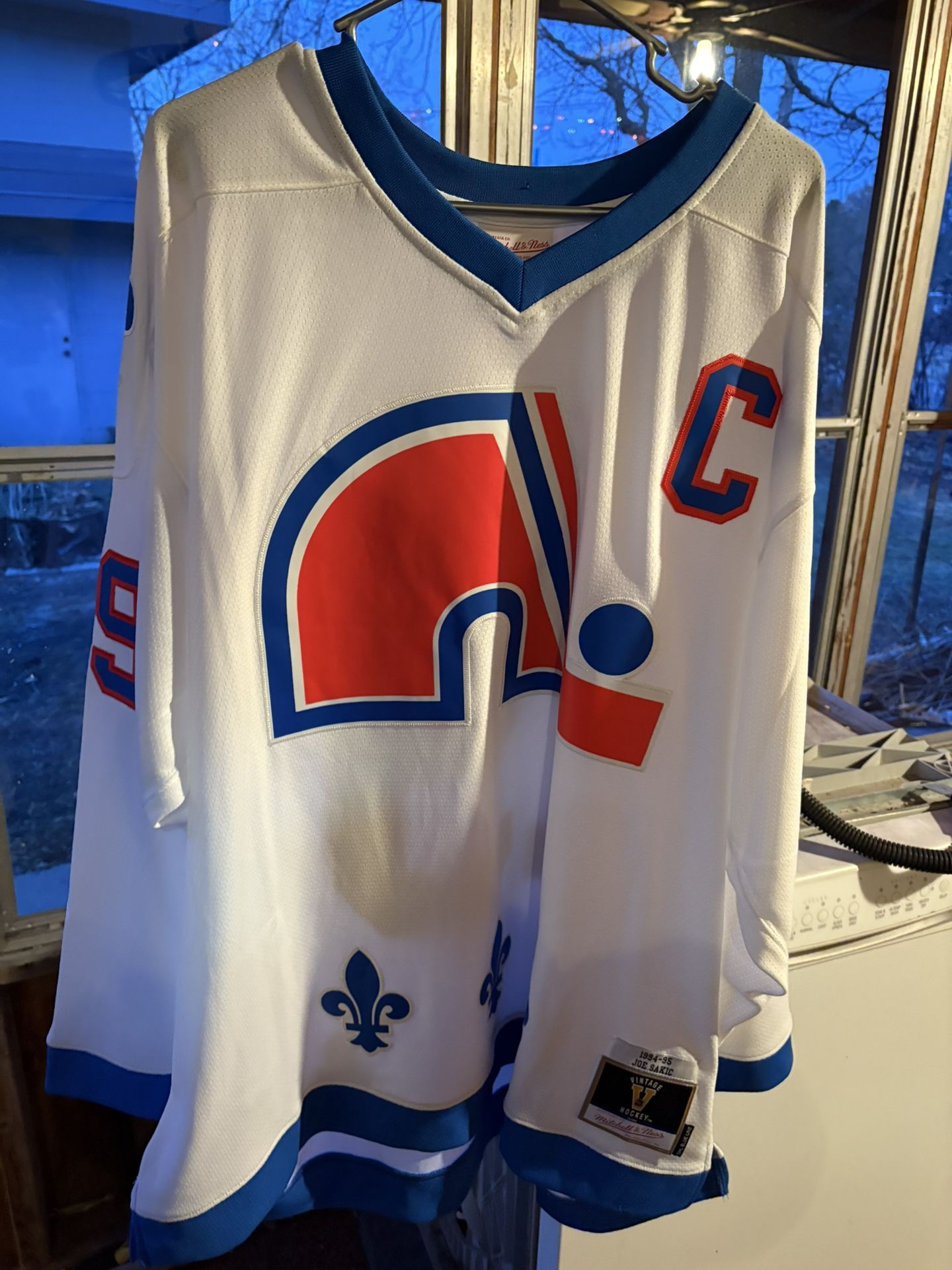 94 '95 Joe Sakic Quebec Nordiques “C” Jersey
