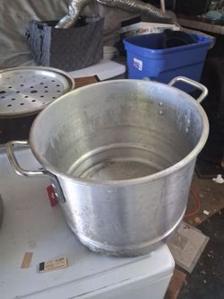 Large Aluminum Stock Pot with Handles obo